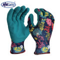 NMSAFETY  soft wear foam latex gardening gloves CE EN388 2131X